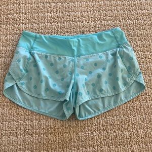 Blue Polka Dot - Lululemon Shorts - Size 6